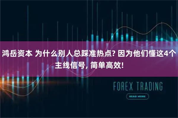 鸿岳资本 为什么别人总踩准热点? 因为他们懂这4个主线信号, 简单高效!
