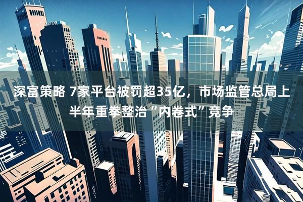 深富策略 7家平台被罚超35亿，市场监管总局上半年重拳整治“内卷式”竞争